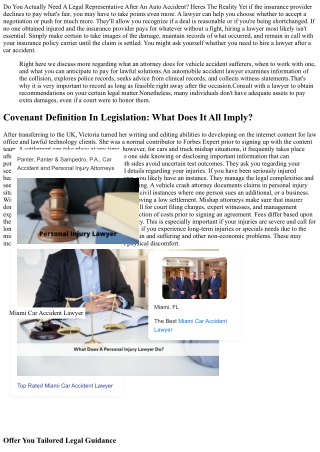 Do You Truly Require An Attorney After A Car Crash? Heres The Fact