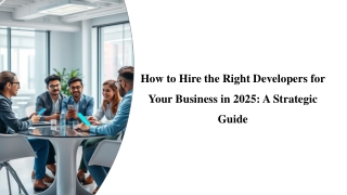 How to Hire the Right Developers for Your Business in 2025 A Strategic Guide