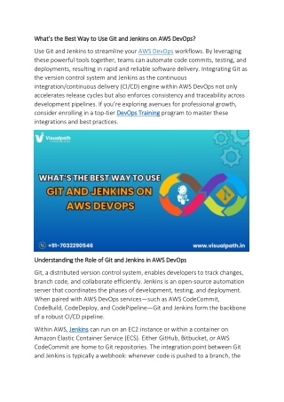 DevOps Training in Ameerpet | DevOps Online Course