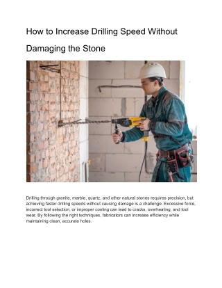 how-to-increase-drilling-speed-without-damaging-the-stone