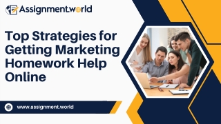 Top Strategies for Getting Marketing Homework Help Online