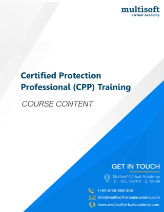 Certified Protection Professional (CPP) Training | Advance Your Security Career