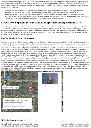 Do You Truly Require A Lawyer After An Auto Accident? Heres The Reality