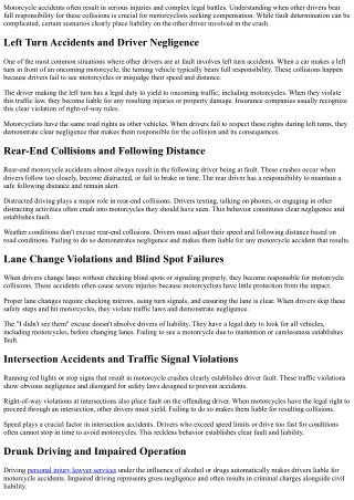 motorcycle accidents often result in serious