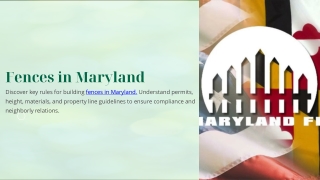 fences in maryland discover key rules