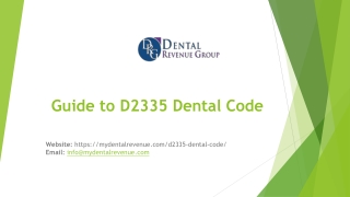 D2335 Dental Code