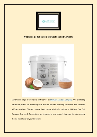 Wholesale Body Scrubs