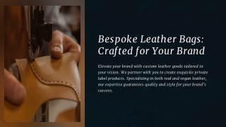 bespoke leather bags