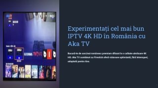 4k hd iptv Romania