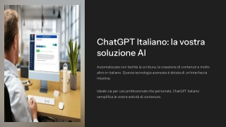 ChatGPT italiano