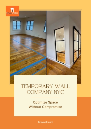 Temporary Wall Company NYC - Optimize Space Without Compromise