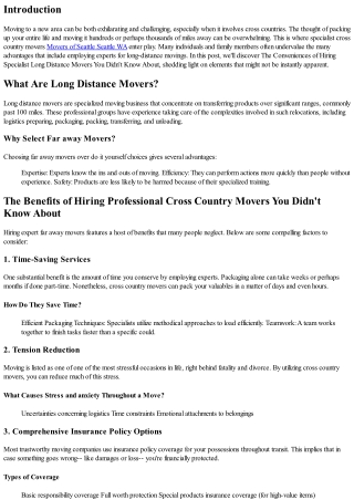 The Benefits of Hiring Expert Far Away Movers You Really Did Not Find Out About