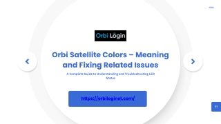 Orbi Satellite Colors – Meaning and Fixing Related Issues