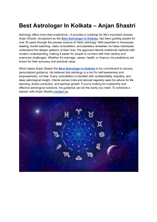 Best Astrologer In Kolkata – Anjan Shastri (10)