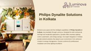 Smart Lighting Control with Philips Dynalite in Kolkata