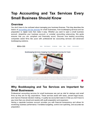 Top Accounting and Tax Services Every Small Business Should Know (1)