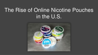The Rise of Online Nicotine Pouches in the U.S.