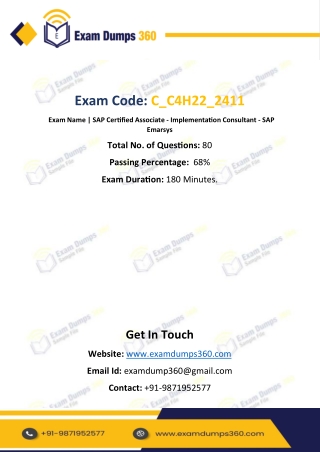 C_C4H22_2411 Exam Made Easy – Your Key to Becoming an SAP Emarsys Consultant!
