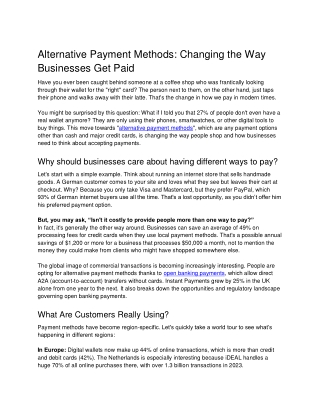 Unlocking Revenue: A Guide to Modern Payment Solutions for Businesses