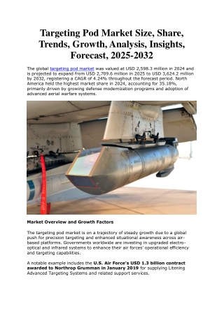 targeting pod market size share trends growth