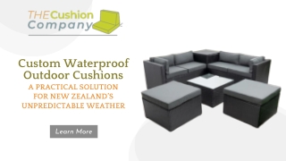 Custom Waterproof Outdoor Cushions: A Practical Solution for NZ Weather