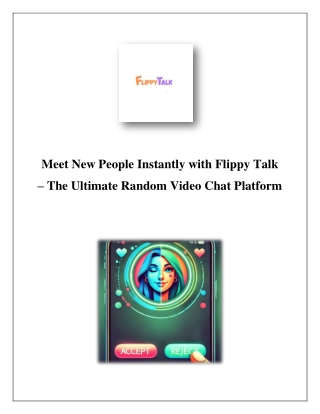 meet new people instantly with flippy talk