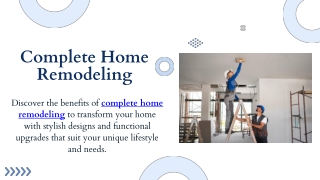 Complete Home Remodeling