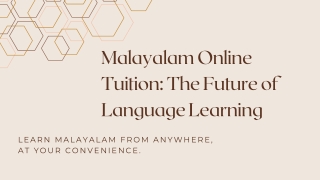 Malayalam online tuition  ppt