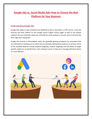 Google Ads vs Social Media Ads: How to Choose the Best Platform for Your Busines