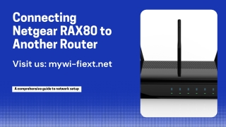 connecting netgear rax80 to another router
