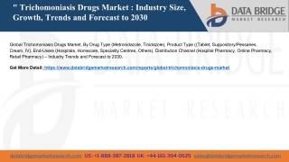 Global Trichomoniasis Drugs Market