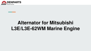 Marine Alternator Compatible with L3E Engine