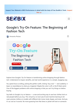 Fashion Meets Technology: Google's Virtual Fitting Room