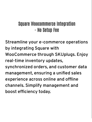 Square Woocommerce Integration
