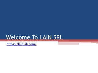welcome to lain srl