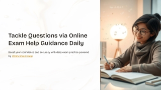 tackle questions via online exam help guidance