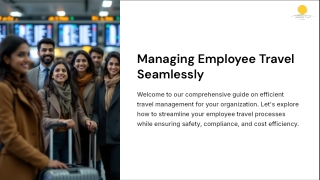 managing employee travel seamlessly