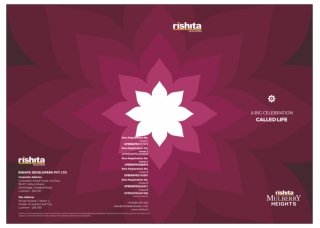 Get the Brochure of Rishita Mulberry Heights – Premium Apartments in Lucknow