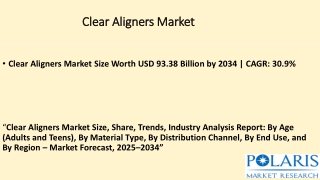 Clear Aligners Market ppt