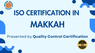 ISO Certification in Makkah | Quality Control Certification