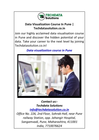 data visualization course in pune