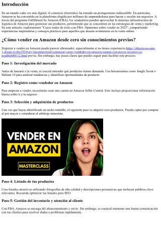 Casos reales de éxito con FBA: Opiniones sobre vender en 2025