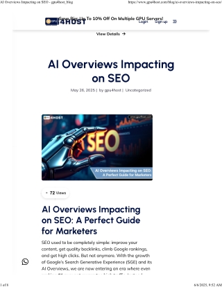 AI Overviews Impacting on SEO - gpu4host_blog
