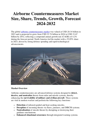 airborne countermeasures market size share trends