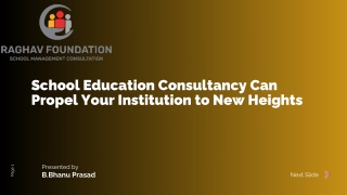 school education consultancy can propel your
