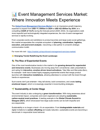 Global Event Management Services Market