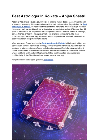 Best Astrologer In Kolkata – Anjan Shastri (11)
