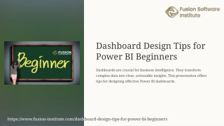 dashboard design tips for power bi beginners