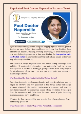 foot doctors in Naperville