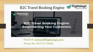 B2C Travel Booking Engine